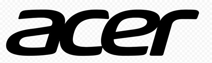 Black Acer Text Logo HD PNG