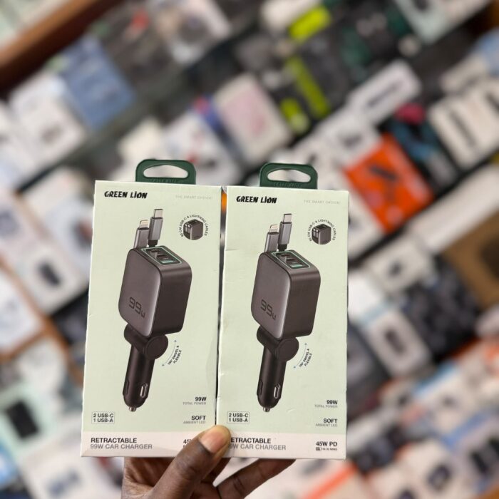 Green Lion 99W Retractable Car Charger